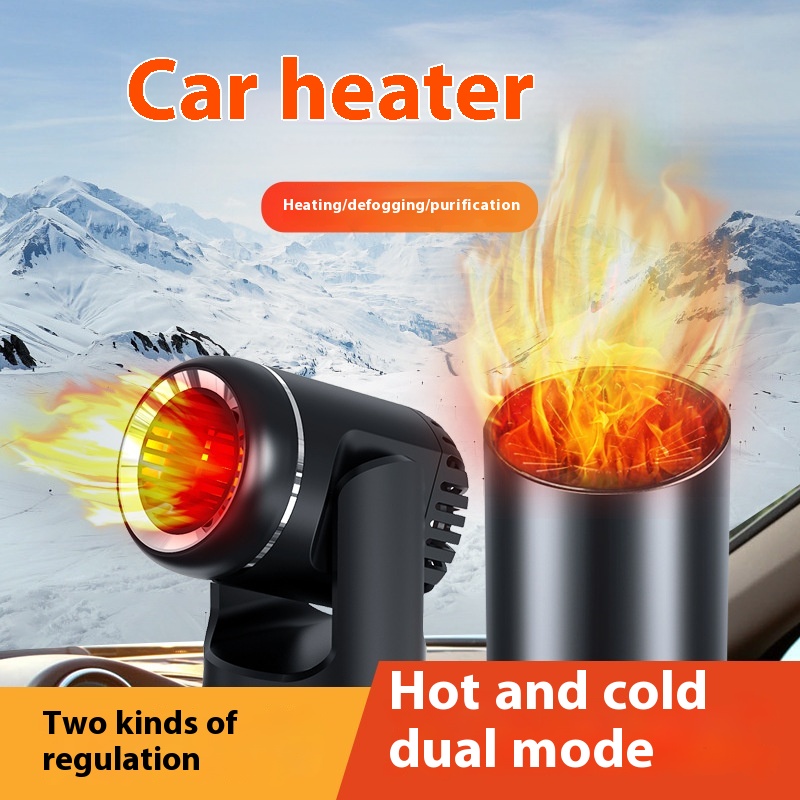 Car Heater12v24 V Fast Heating Car Small Heating Heater In-car Heating Defogger Multi-function