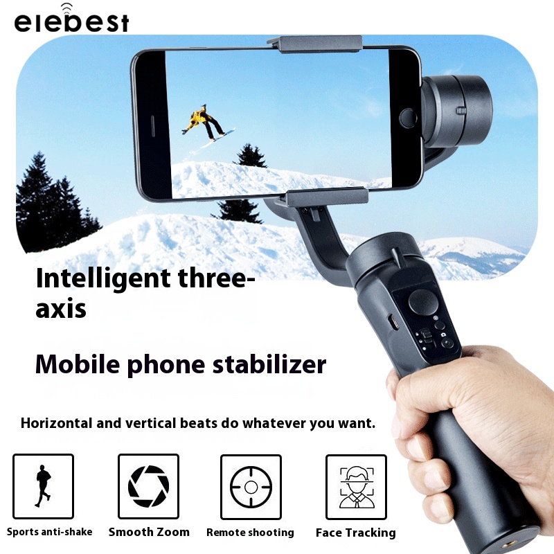Vlog Shooting Handheld Stabilizer Balancer Bluetooth Selfie Stick Handheld Three-axis Gimbal Mobile Phone Stabilizer