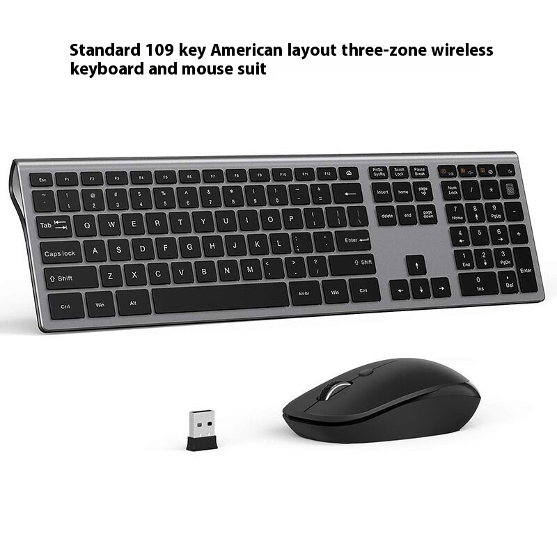 Wireless Keyboard And Mouse Set Wireless Keyboard And Mouse Suitable For Apple Computer Desktop2.4 G Keyboard And Mouse Set