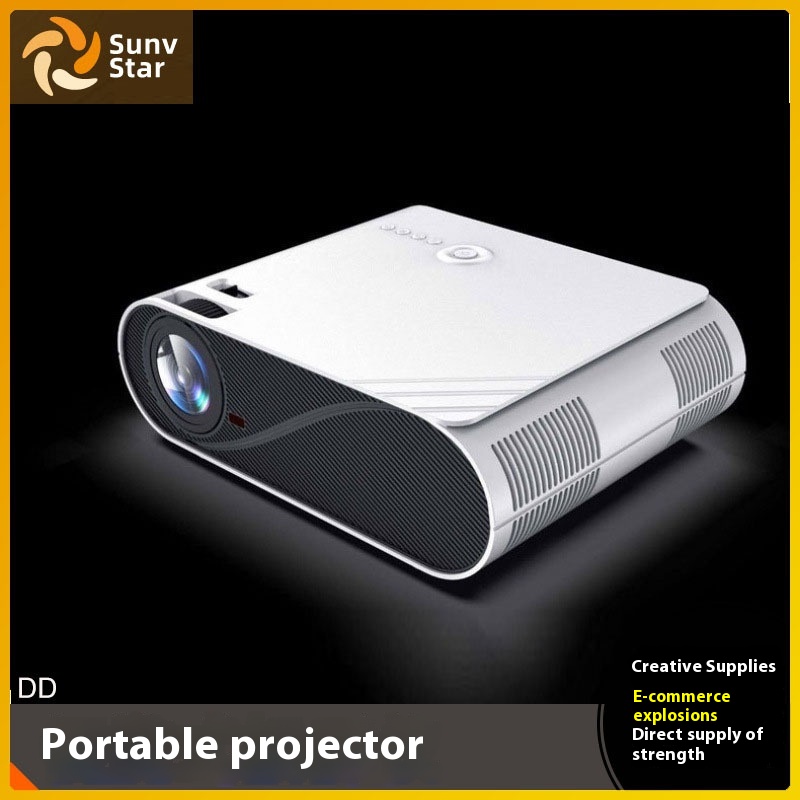 Projector Home Office H D1080p Mobile Phone Wifi Wireless Dormitory Same Screen Projector Portable Projection