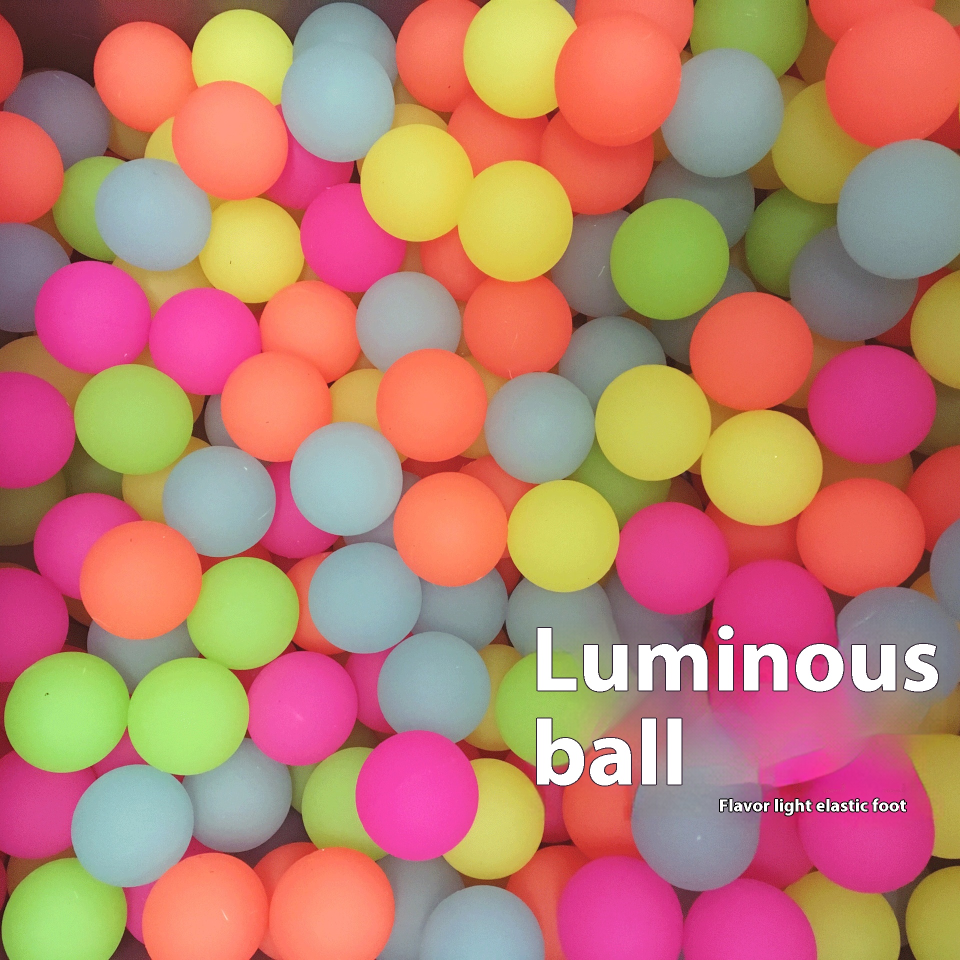 Nok Luminous Bouncy Ball Children's Toy With High Bounce And Light-up Effect, Best-selling One-yuan Gashapon Machine Surprise Gift