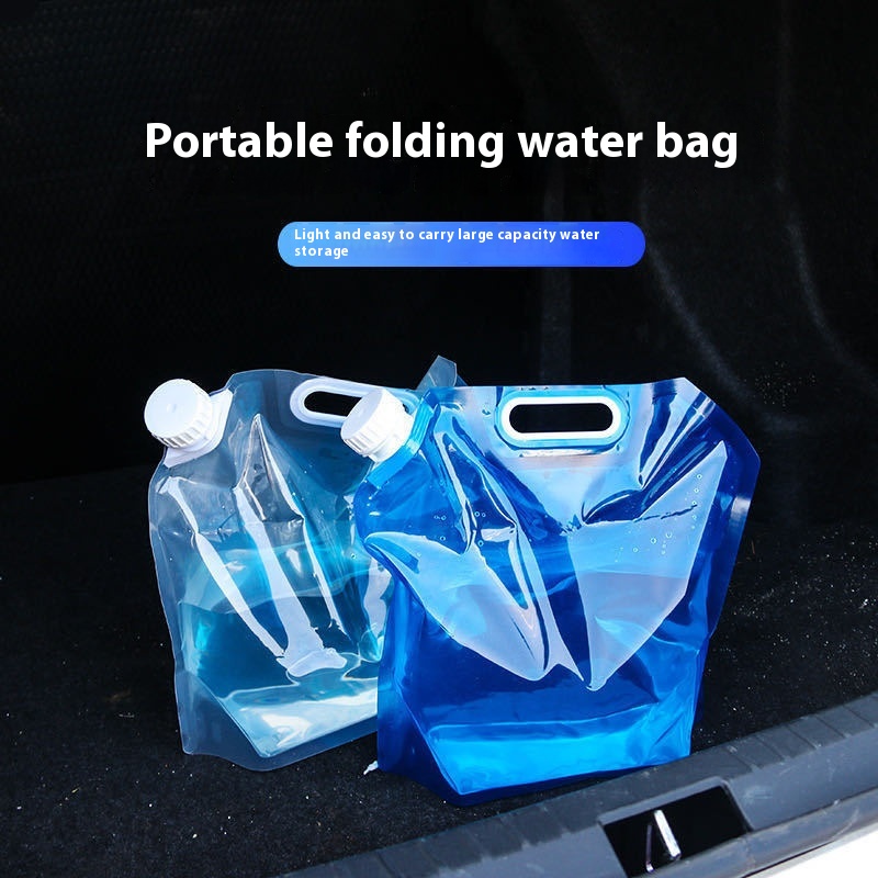In-car Outdoor Large-capacity Portable Folding Water Storage Bag Mountaineering Travel Sports Water Bucket Camping Water Bag