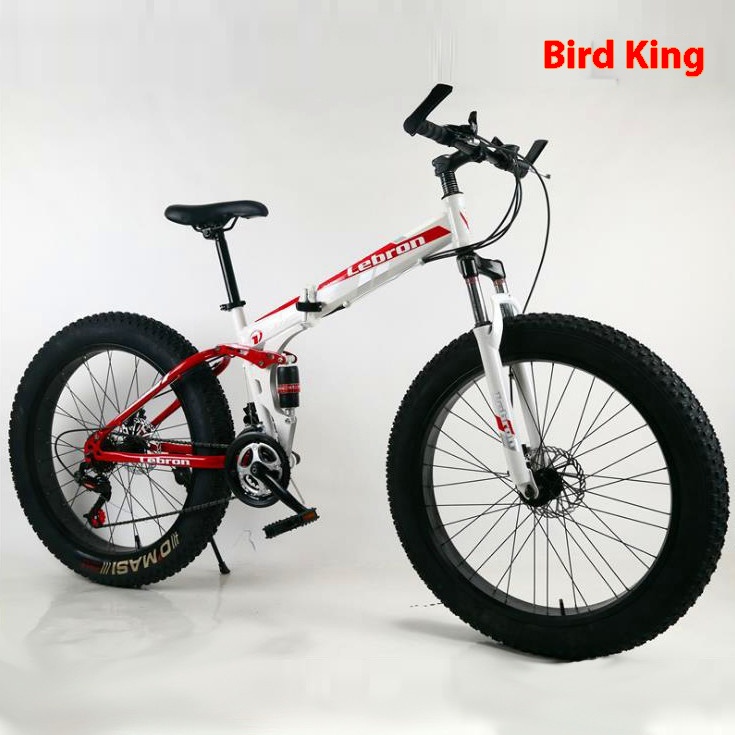 A T V Snow Bike Folding Double Shock Absorber Variable Speed Disc Brake Mountain Bike26 Inch4.0 Wide Wheel Fat Tire