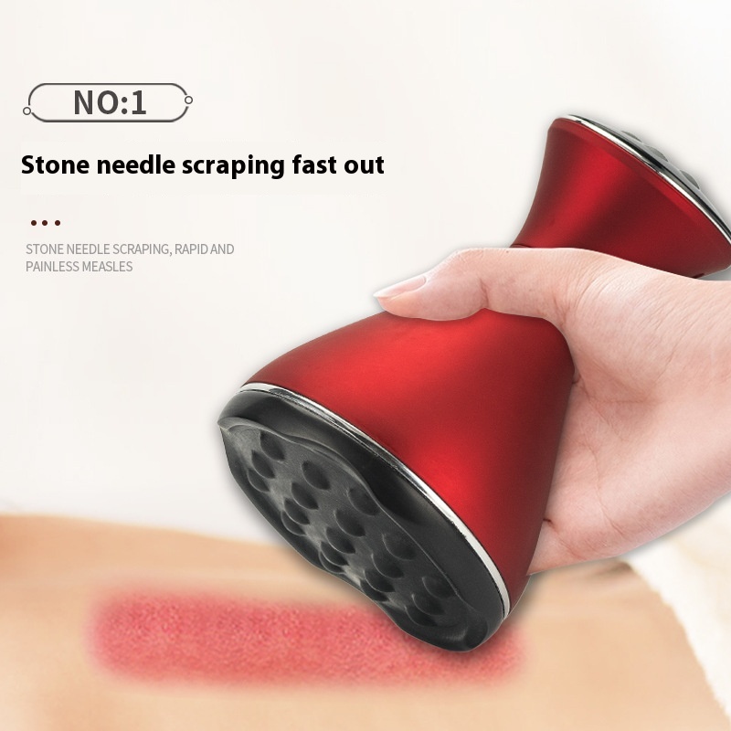 U S B Electric Stone Scrapingtrument Massage Vibration Hot Compress Five Elements Meridian Brush Massager Full Body Massager