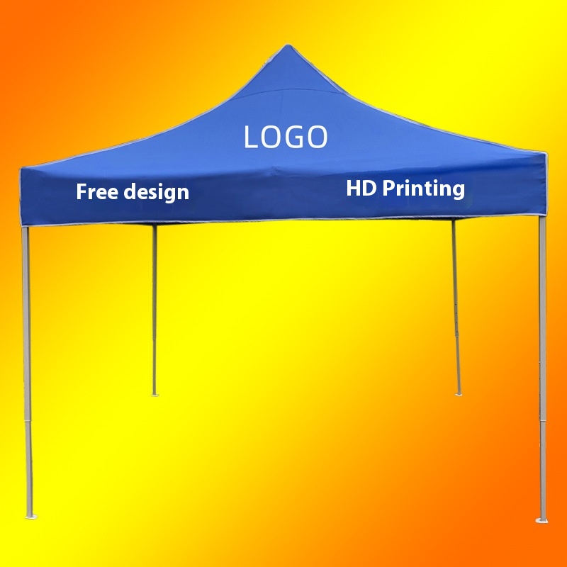 Outdoor Advertising Tent With Printing, Square And Four-corner Awning, Retractable And Folding's Tent, Exhibition Rainproof Carport And Stall