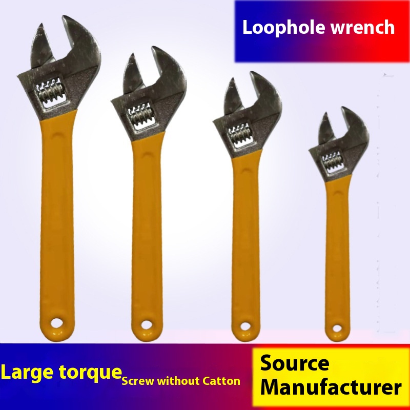 Promotional8-inch-mouth Wrench,10-inch Active12-inch Household-mouth Wrench, Dipped Plastic Handle Wrench