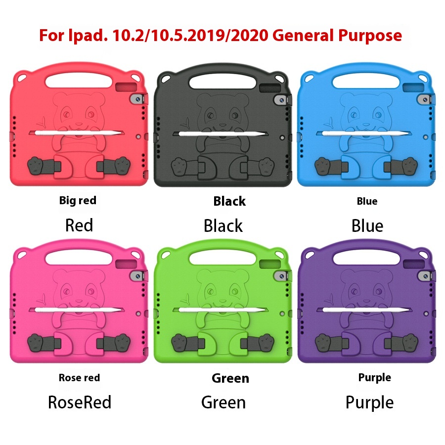 Suitable For Ipad10.2 Protective Case Eva Tablet Protective Case Children's Panda Anti-fall Protective Case