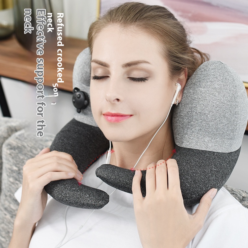 Product Miaoshi Press Inflatable Pillow U-shaped Pillow Neck U-shaped Pillow Airplane Sleeping Cervical Spine Pillow Travel Neck Pillow