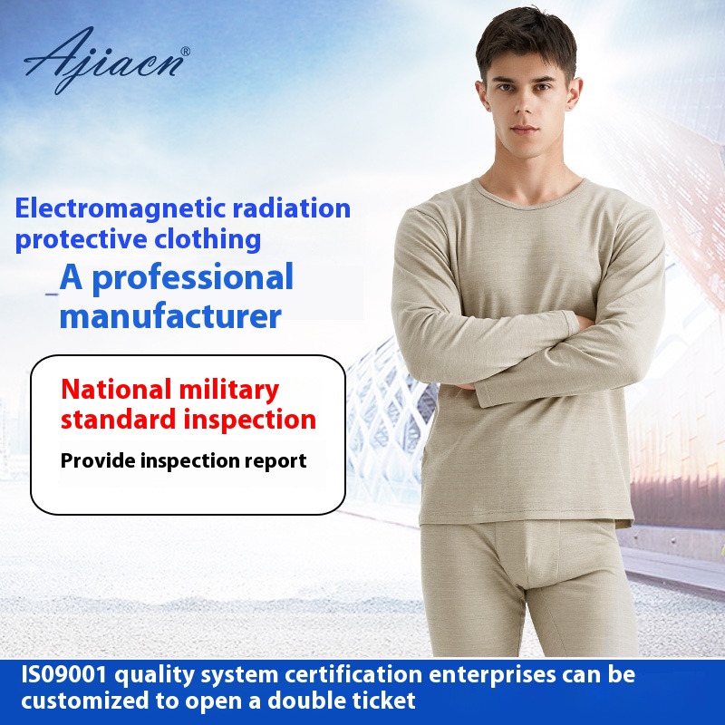 A J509 Men's Electromagnetic Radiation Protective Clothing Autumn Suit Long-sleeved Protective Underwear Radiation Protection Clothing