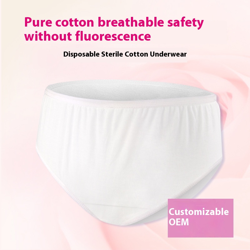 Disposable Underwear In Bulk For Women, Pure Cotton, Maternal Special Disposable Underwear, Travel Large Size Pure Cotton Underwear