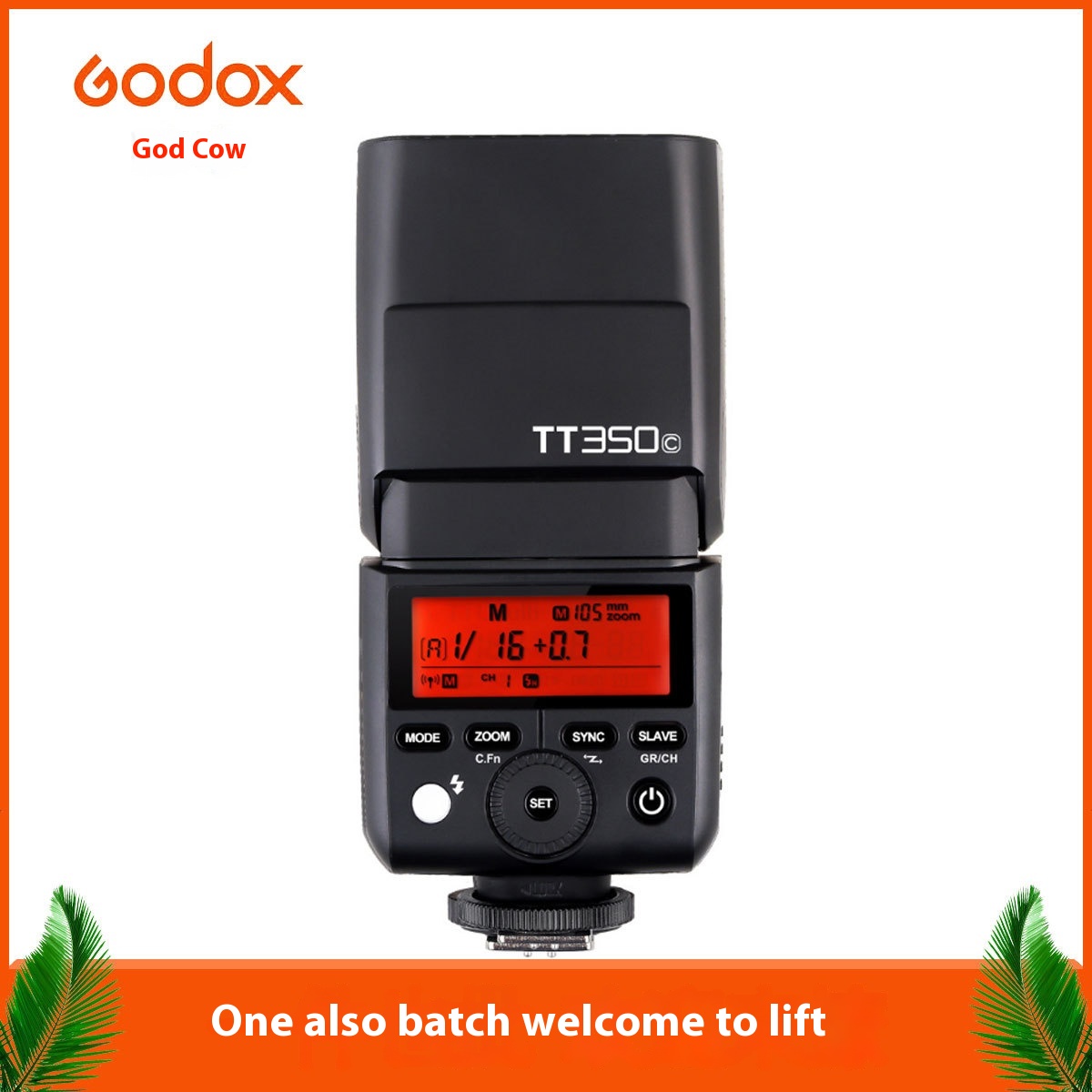 G O D O X T T350 C/ N/ S/ O/ P/ F/flash Mirrorless Camera T T L High-speed Synchronization Small Camera Top