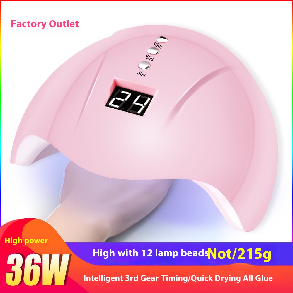 Nail Art36 W Smart Induction Nail Lamp L E D Phototherapy Machine U S B Phototherapy Lamp Nail Polish Baking Lamp