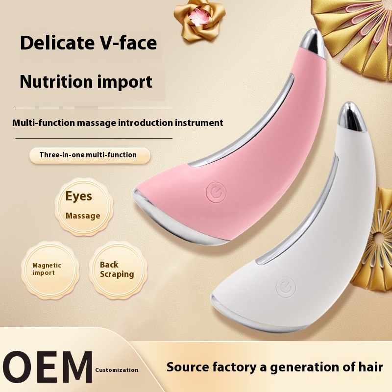 Rechargeable Ion Introductiontrument Beauty Scrapingtrument Household Facial Rejuvenation Beautytrument Ready Stock
