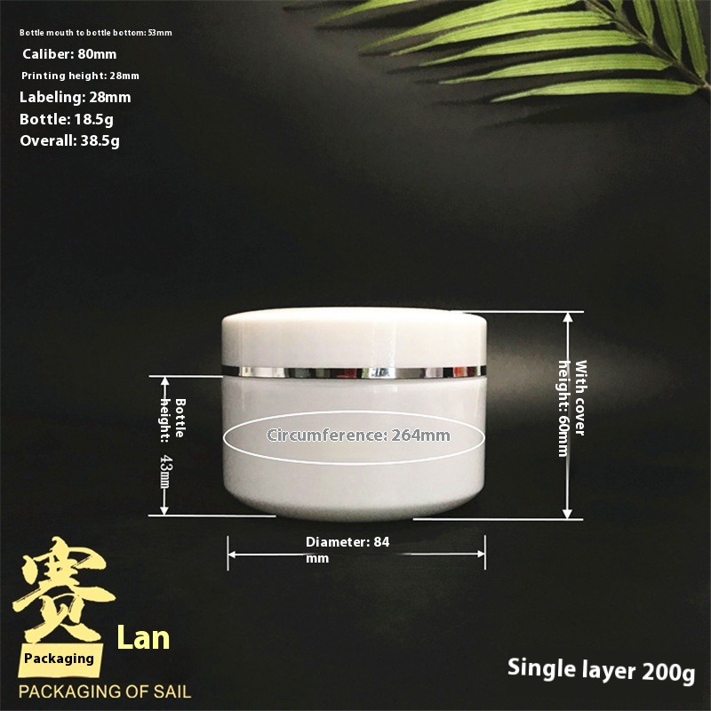 Sub-bottling Supplies Hospital-mounted Cream Bottles, Double-layer Bottles, P P Plastic Facial Cream Masks, Cosmetics Sub-bottles, Empty Bottles