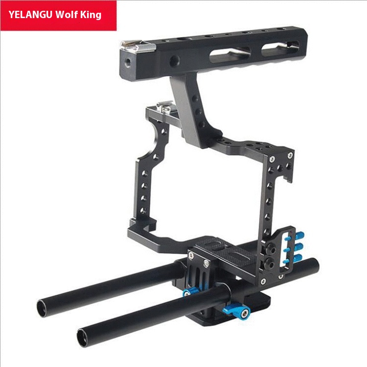 Y E L A N G U Wolf King S L R Photography Rabbit Cage G H4 A7 Handheld Stable Low Shooting Flash Bracket