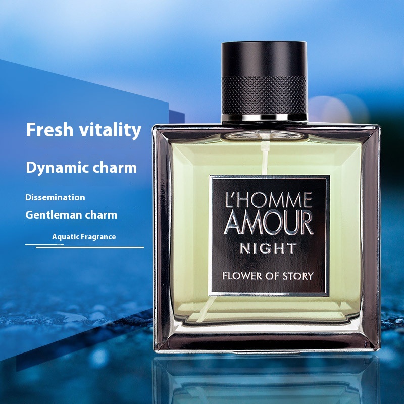 Perfume Men's Long-lasting Light Fragrance Fresh Woody Fragrance Temptation Dating Charm Azure Cologne Men's Perfume