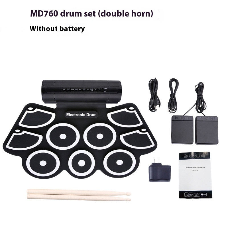 Hand-rolled Drum Set For Adults Portable9-sided Drum With Built-in Dual Speakers For Beginners And Children Percussiontruments
