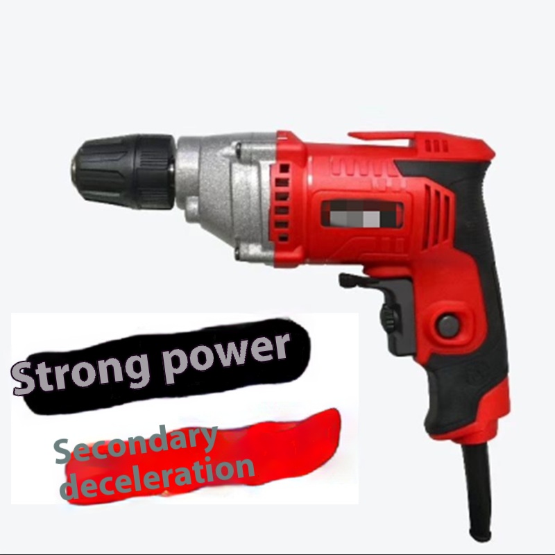 Direct Of Hand Electric Drills With Two-stage Speed Reduction, Electric Drills, Household Mini Electric Hand Drills, Multi-functional Stepless Speed Adjustment