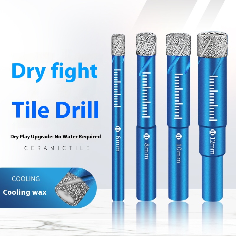 Dry All-ceramic Tile Drill Bit Marble Glass Vitrified Tile Drilling Tile Special Hole Opener Without Adding Water