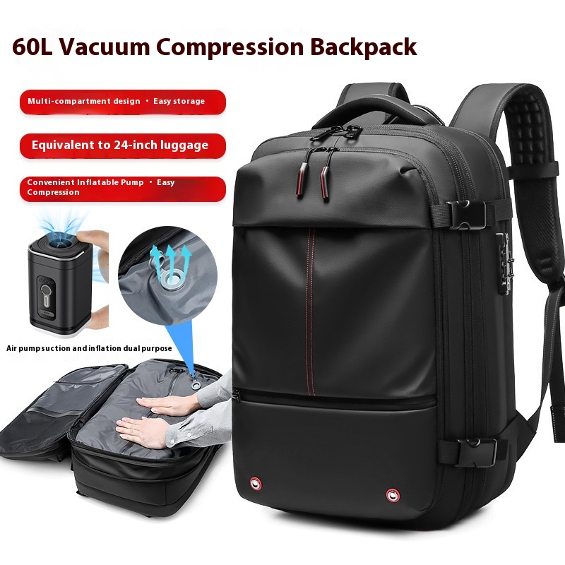 Vacuum Compression Backpack Men's Backpack Dry And Wet Separation Anti-theft Computer Bag Business Casual Backpack
