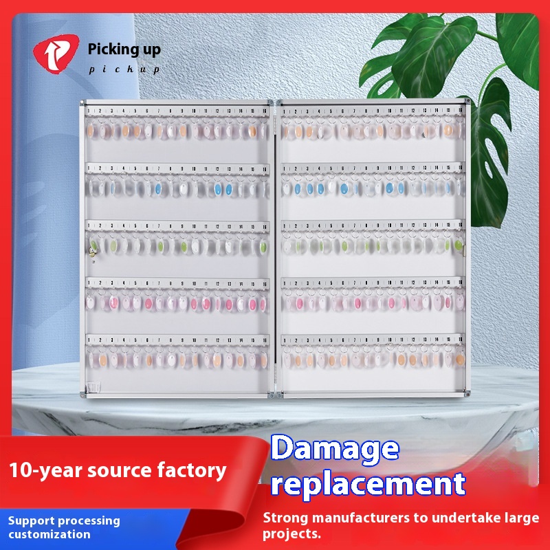Large-capacity Aluminum Alloy Key Box Supplies Simple Lockable Key Storage Box At The Front Desk