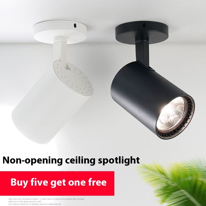 Led Surface Mounted Light20w30w Clothing Store Home Background Wall Cob Ceiling Rail Light Shop Exhibition Hall Track Light