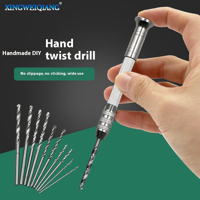 Hand Twist Drill, Manual Hole Drill, Reaming Drill, Hole Punch, Wenwan Woodworking D I Y Tool, Mini Hand Drill, Twist Drill