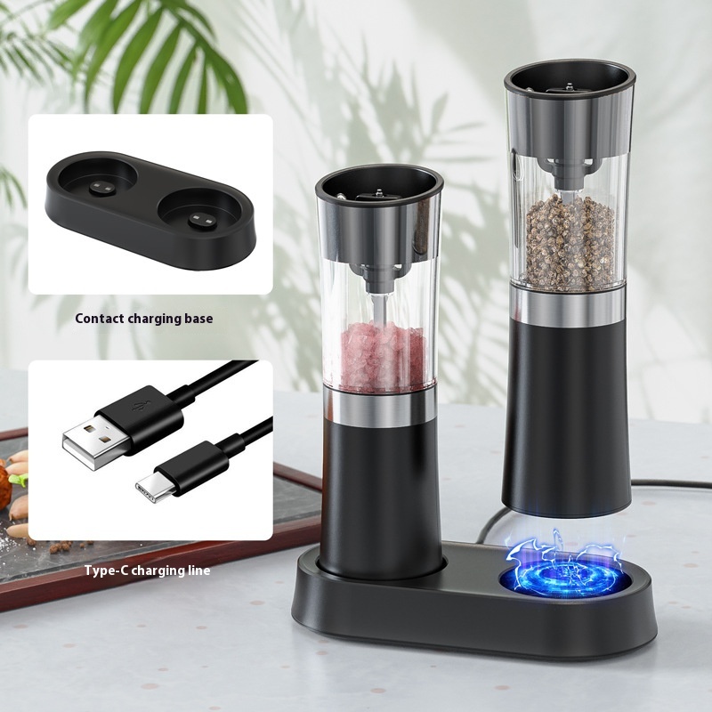 Lithium Battery Rechargeable Pepper Grinder Labor-saving Tool Electric Grinder Rechargeable Pepper Grinder