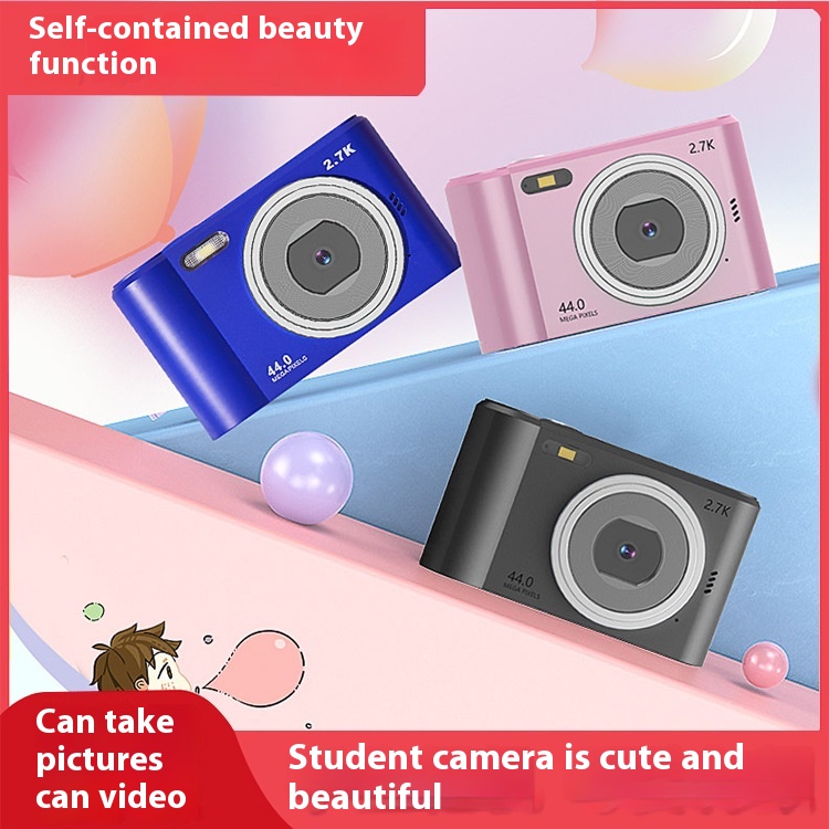 Digital Student Camera With Built-in Flash, Entry-level C C D High-definition, Cute Photos For Middle School And High School Students