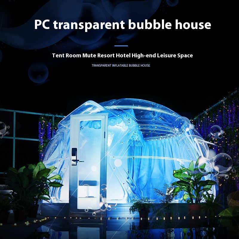 Internet Celebrity Bubble House Inflatable Transparent Starry Sky Room Outdoor Camping Tent Travel Vacation B& B Room Spherical Tent Room