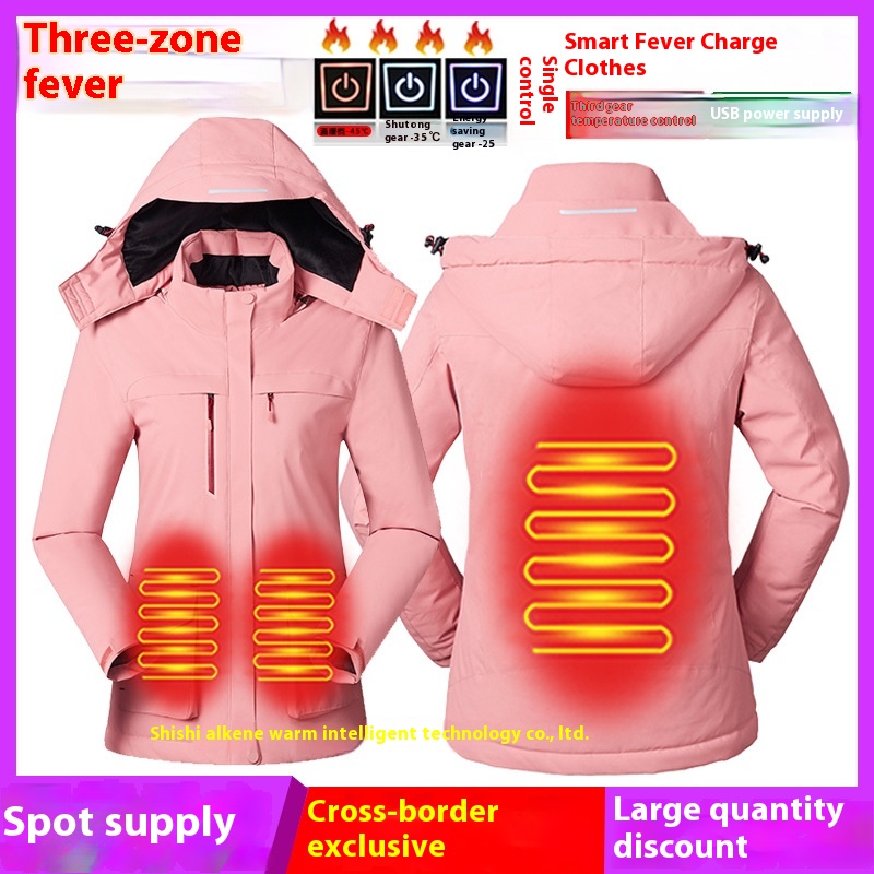 Winter Smart Heating Jacket For Men And Women, Winter Fishing Clothing, Quick Heating Ski Clothing