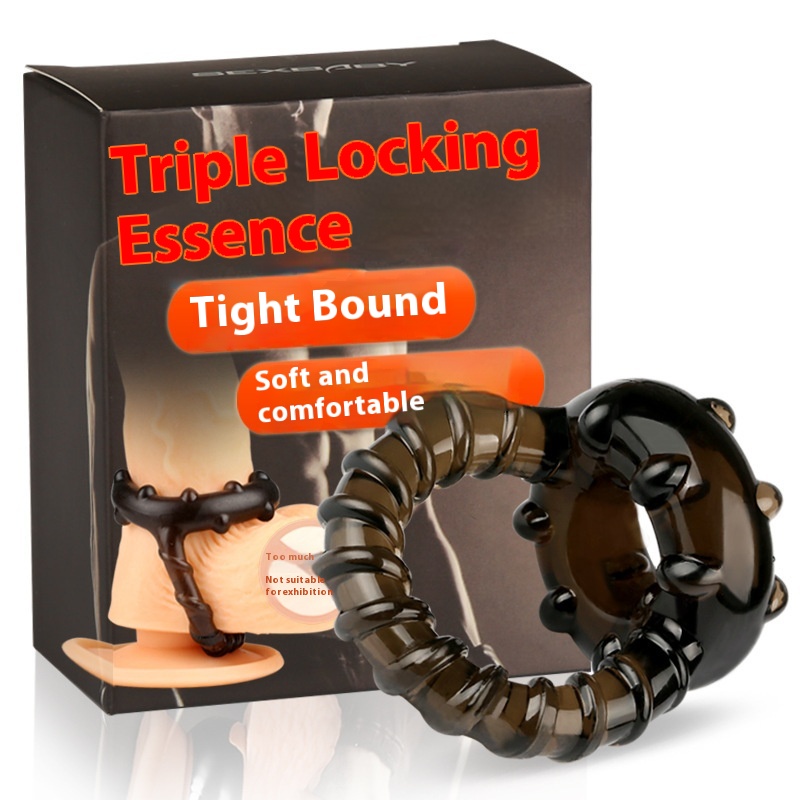 Yunman Basket Semen Locking Ring Penis Silicone Adult Scrotum Semen Locking Ring Men's Semen Locking Sleeve Sex Toy