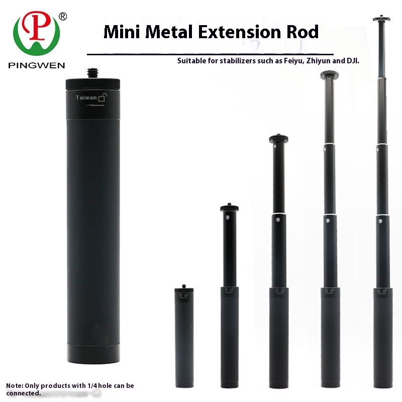 Universal Feiyu Zhiyun D J I Aluminum Alloy Extension Pole Three-axis Stabilizer Metal Telescopic Extension Pole Selfie Stick