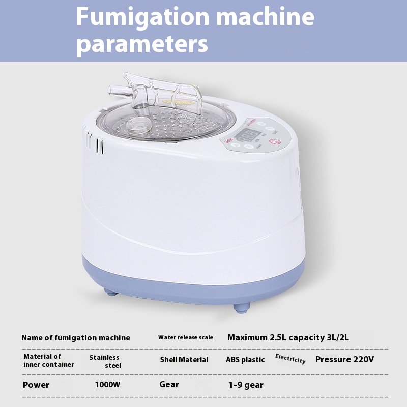 20193-liter Fumigator Bath Box Sauna Steamer Steam Pot Drug Fumigator1500 Watts