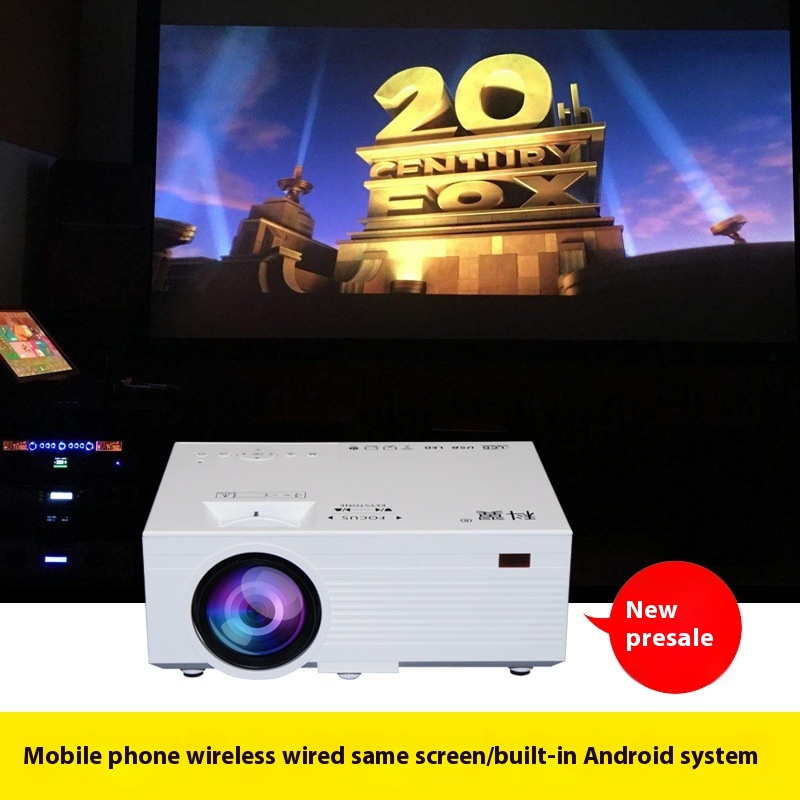 Home Small High-definition Mini Projector Portable Mobile Phone Wi Fi Smart Home Theater Projector