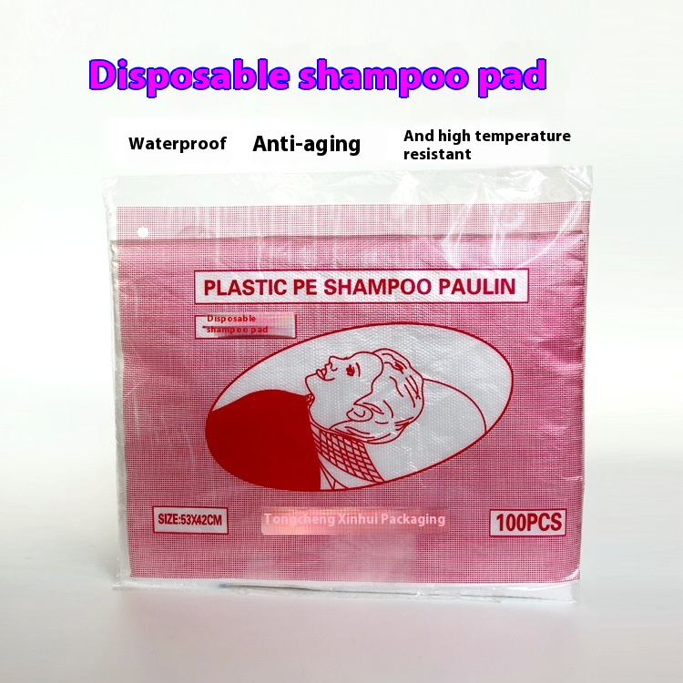Thickened Disposable Shampoo Pad Waterproof And Waterproof Film Hair Dyeing Hair Oil Baking Shawl Cloth Baby Shampoo Pad Shawl