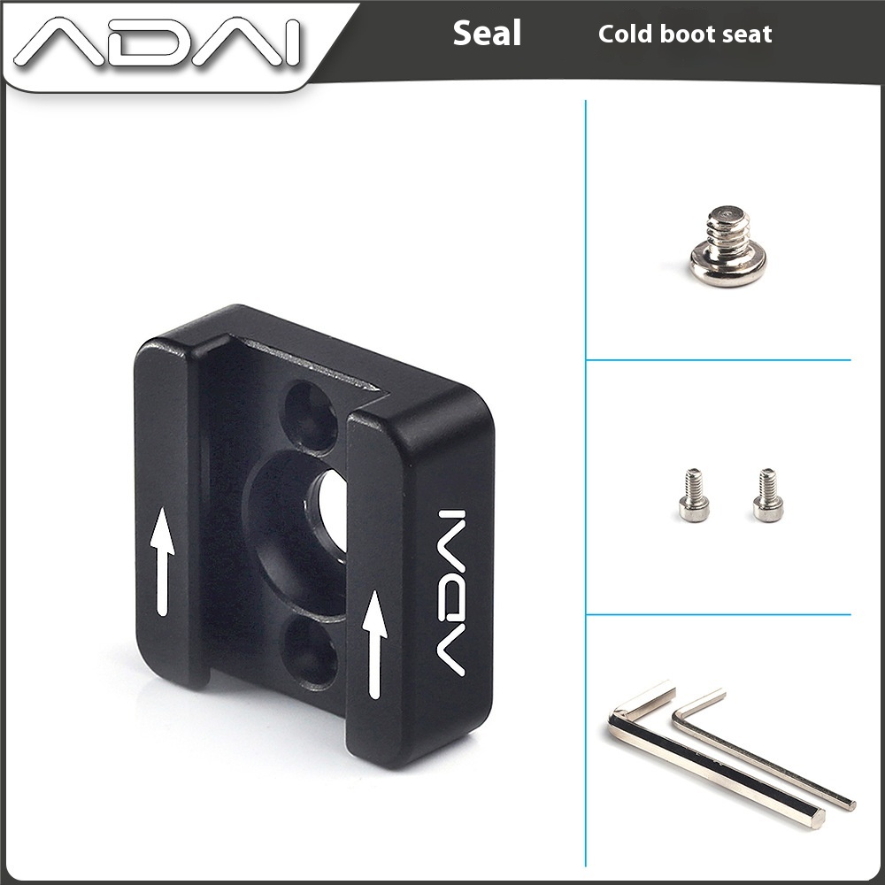 Universal Aluminum Alloy Cold Shoe Base For Cameras S L R Micro Single Rabbit Cage External Hot Shoe Mount Accessories