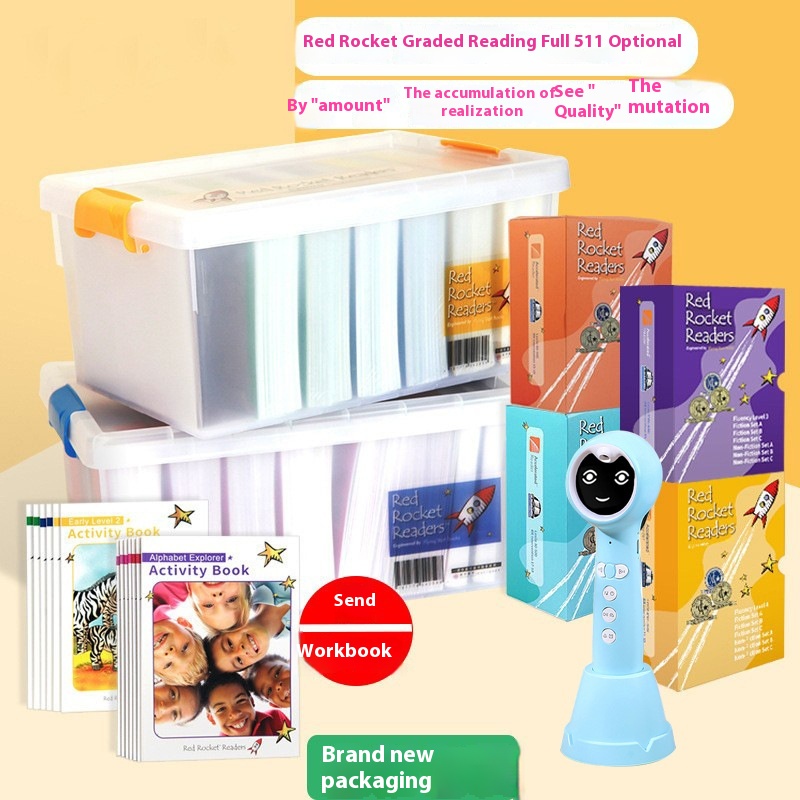 Red Rocket Graded Reading Children's English Original Enlightenment Picture Book Supports Direct Reading By Tadpoles