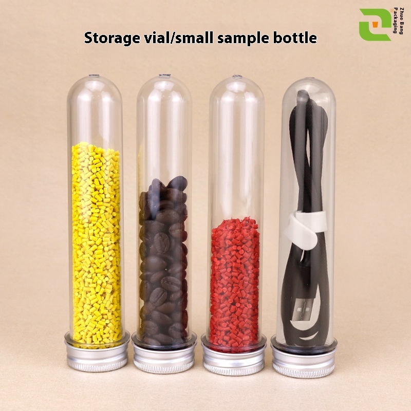 P E T Plastic Test Tube Bottle70ml Facial Mask Bottle Capsule Bottle Test Tube Bottle U S B Data Cable Storage Packaging Bottle