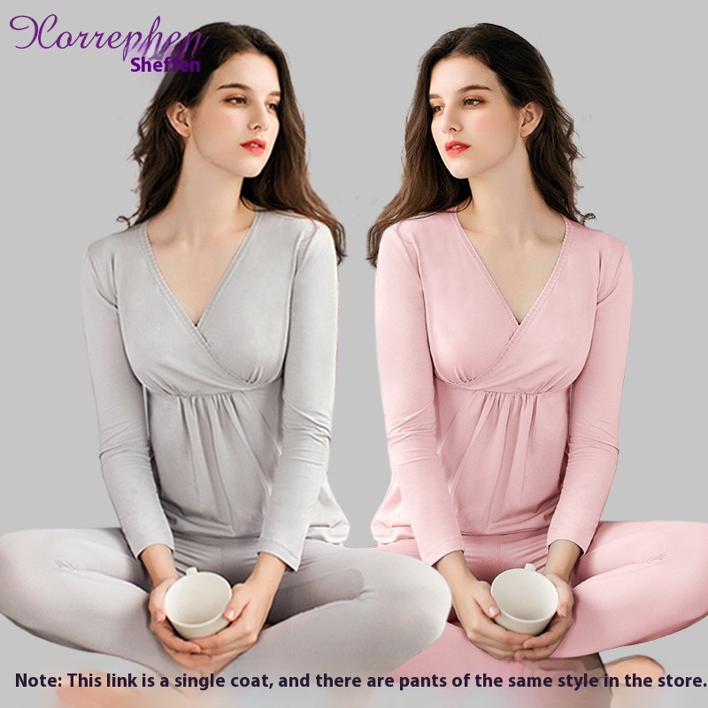 Autumn Clothes For Pregnant Women, Breastfeeding Clothes, Postpartum Clothes, Underwear, Autumn And Winter Modal Pajamas, Cotton Sweaters, Autumn Home Furnishings