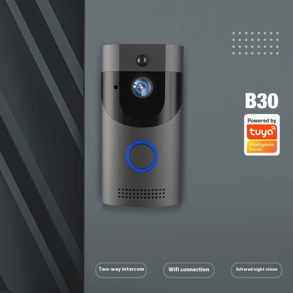 B30 Video Doorbell Wireless Wi Fi Remote Monitoring Rainproof Wireless Docking Doorbell Tuya Smart Home