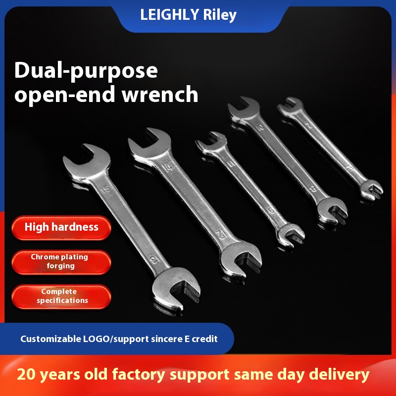 Directly Supplied From The, Dual-purpose Open-end Wrench, Double-headed Forged Dead Wrench, Labor-saving Manual Hardware Tool, Mini Portable