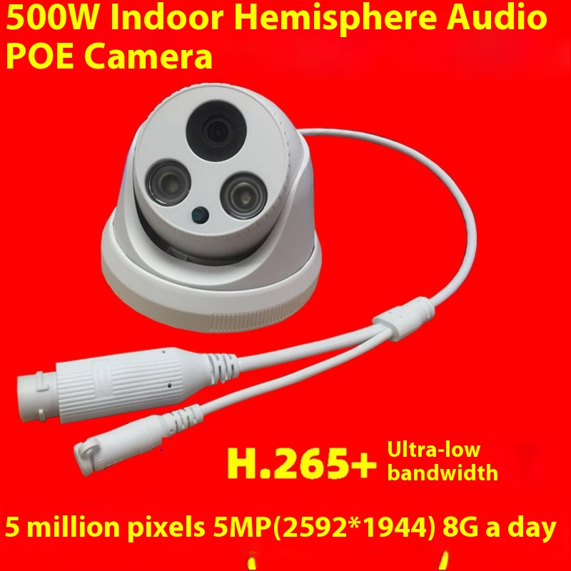 5 Million Ultra High Definition Camera Audio Surveillance Camera5 Million Dome Camera Camera H265