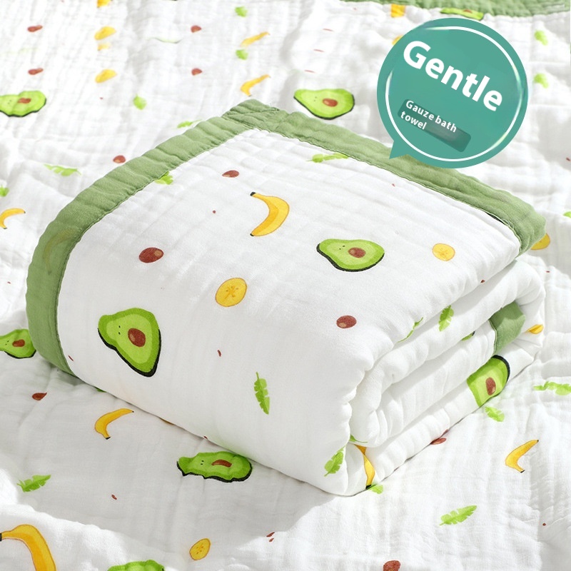 Children's Pure Cotton Gauze Bath Towel Blanketborn Baby Bath Towel Swaddle Baby Blanket Baby Bath Towel