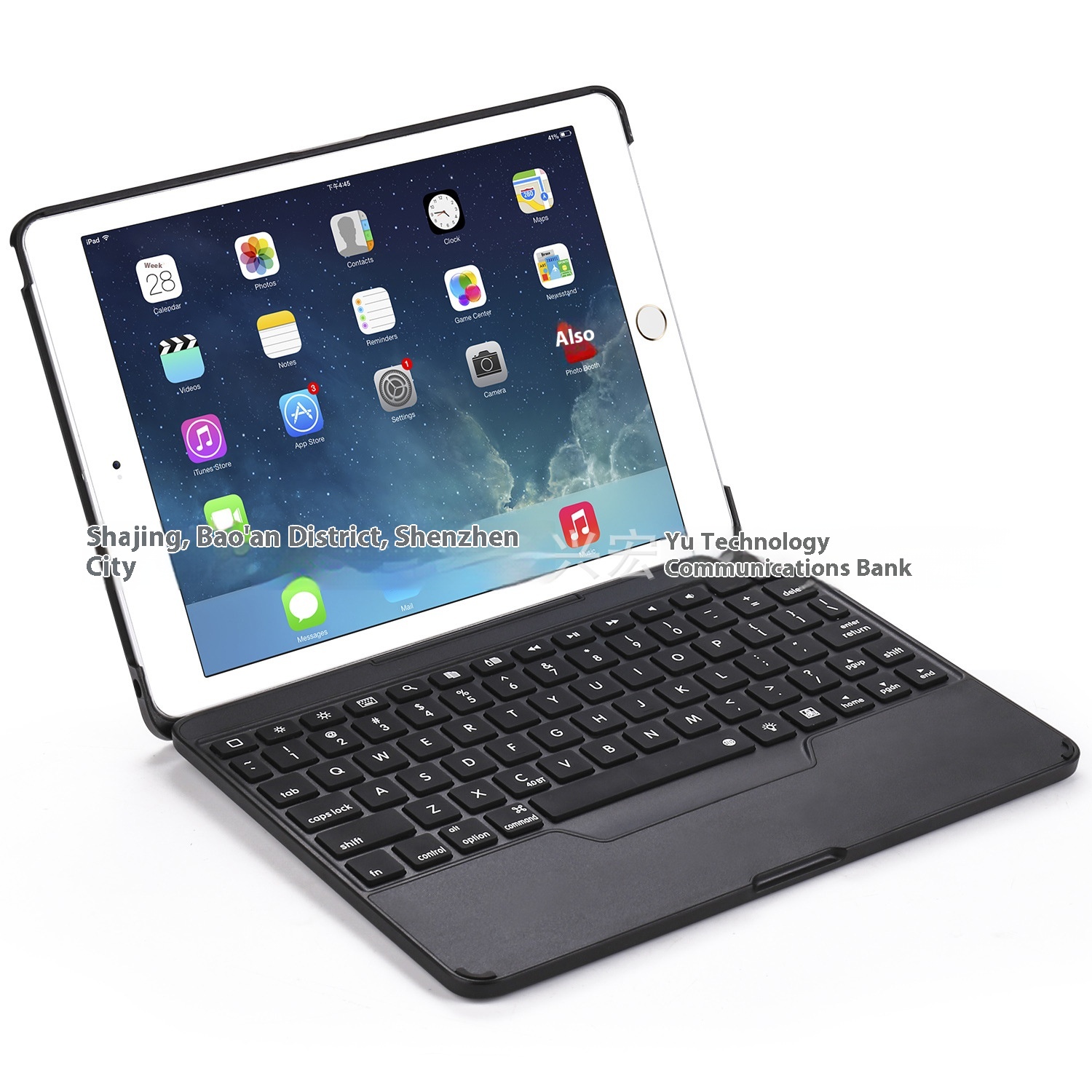 Suitable For I Pad Tablet Protective Case2017/2018/air/air2/ Bluetooth Keyboard Notebook Flip-up Cover