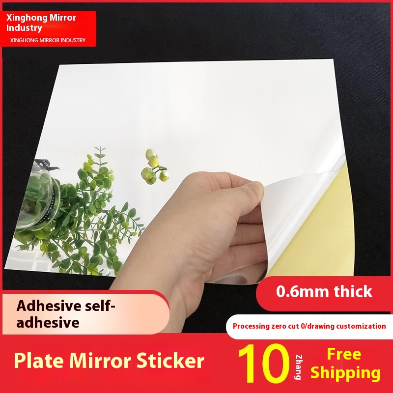 Wedding P E T Lens Carpet P E Mirror Panel Silver Electroplated Mirror Wall Sticker Self-adhesive P E T Mirror Panel Mirror Sticker