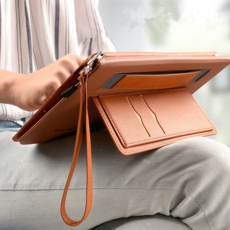 Suitable For Pro11 I Pad9.7-inch Protective Case Air5 Handrest Leather Case Mini3456 All-inclusive10.2 Bracket