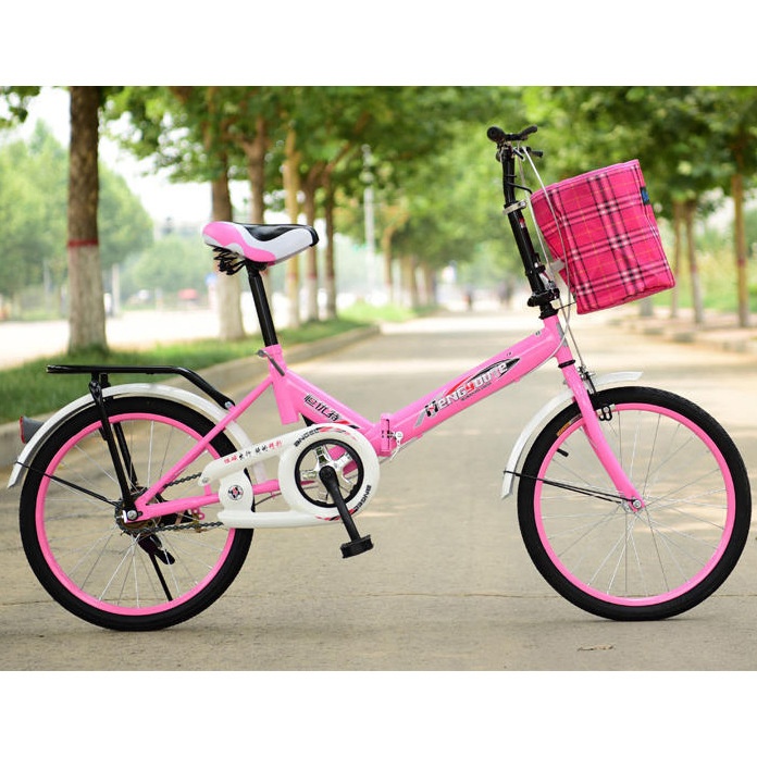 Folding Bicycles For Men And Women, Shock-absorbing Lightweight Bicycles, Folding Mountain Bikes,20-inch Children's Bicycles