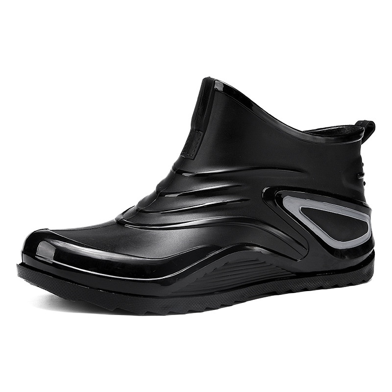 Short Boots Rain Boots Men's Shoes Casual Fashion Outdoor Sports Hiking Shoes Non-slip Mid-cut Waterproof Rain Boots
