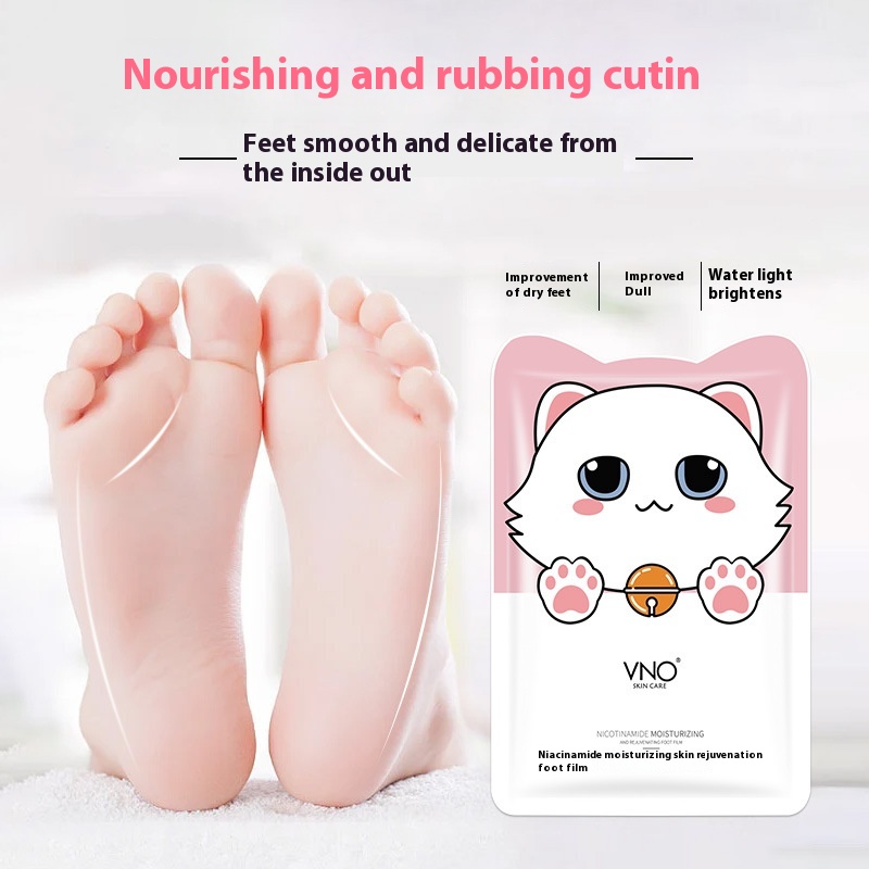 Winoo Niacinamide Foot Mask Moisturizing And Rejuvenating Foot Mask For Cracked Heels Gentle Exfoliation Leg Mask